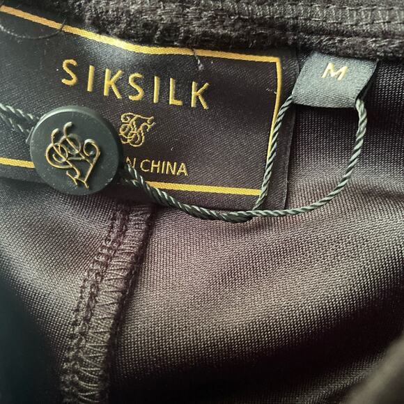 SikSILK Men’s Embroidered Floral Track Pant - Picture 8 of 9